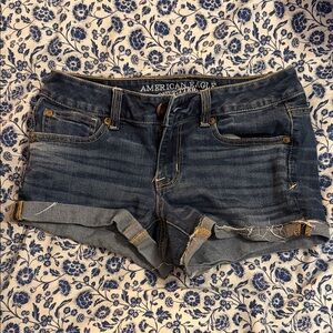 American Eagle Outfitters Dark Blue Jean Shorts